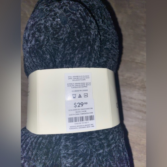 Indigo Charcoal Sherpa-Lined Socks - Picture 4 of 5